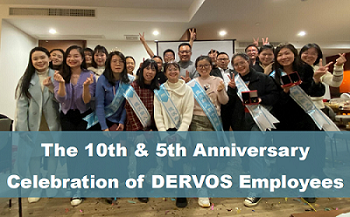 الاحتفال بالذكرى العاشرة والخامسة لموظفي DERVOS