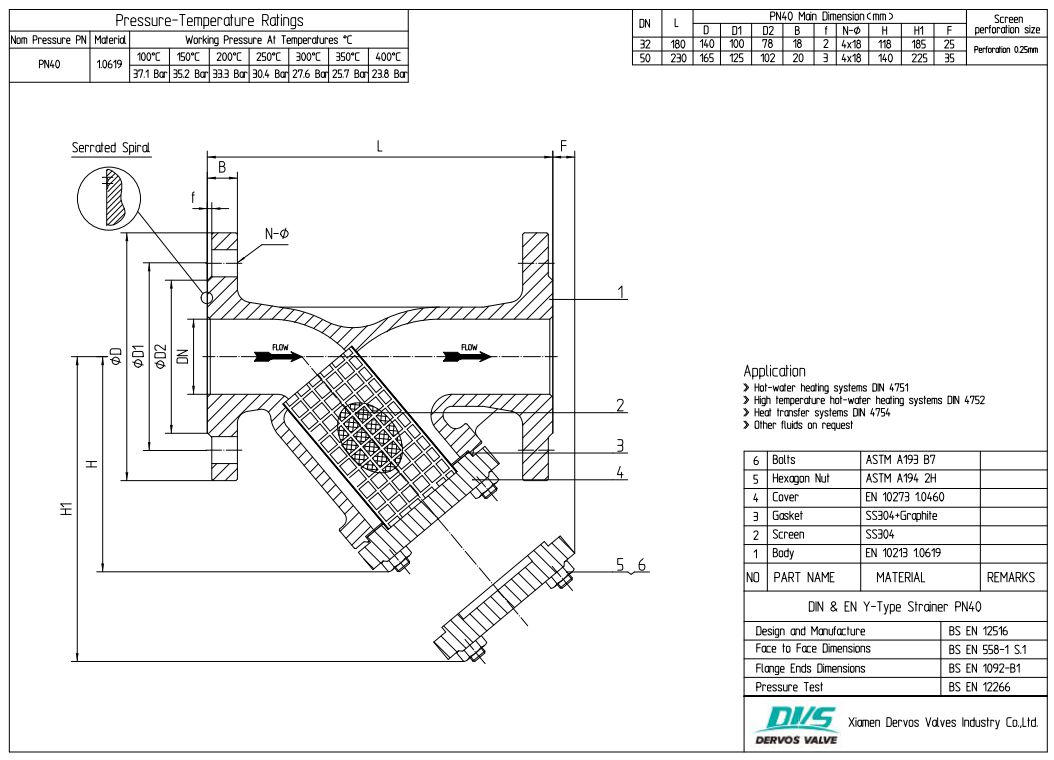 Y Type Strainer