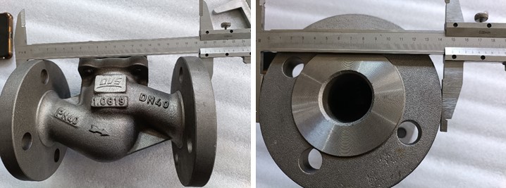 Body 1.0619, DN40 PN40 Lift Check Valve, EN1092-1 B1, BS EN 13709