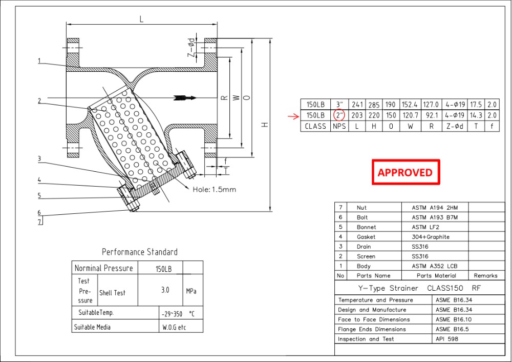 Y Type Strainer