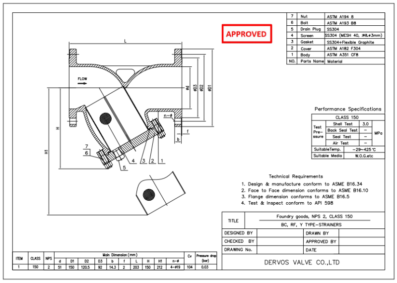Y-Type Strainer