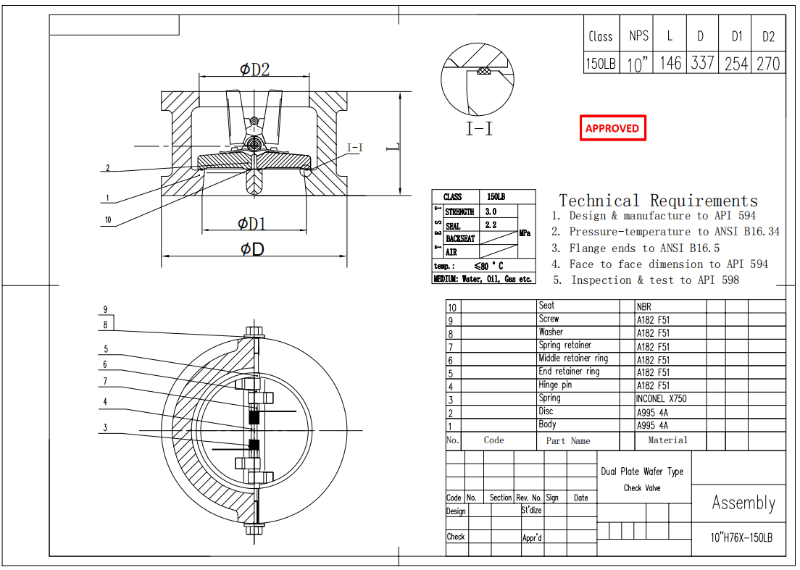  Wafer Check Valve