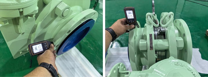 A105N line blind valve painting inspection
