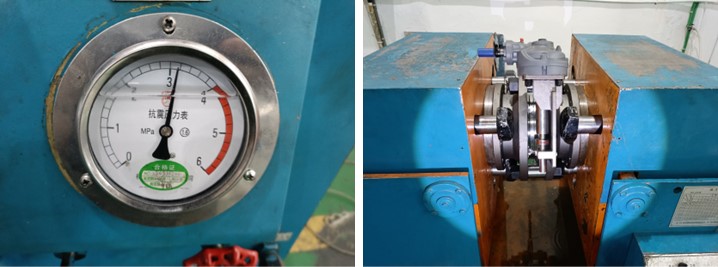 API 598 pressure testing for Class 150 line blind valve