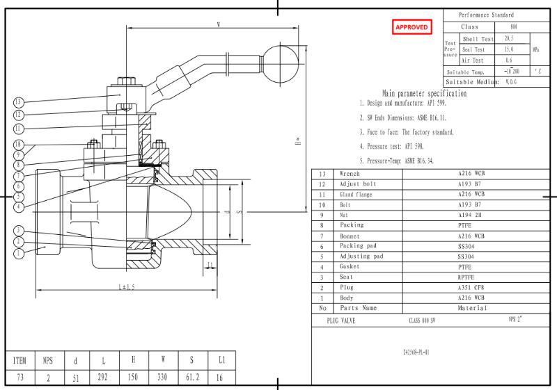 Soft-Seated Non-Lubricated Plug Valve