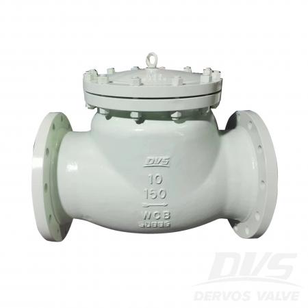صمام فحص متأرجح مقاس 10 بوصات سعة 150 رطل، اتصال RF، هيكل WCB، API 6D
