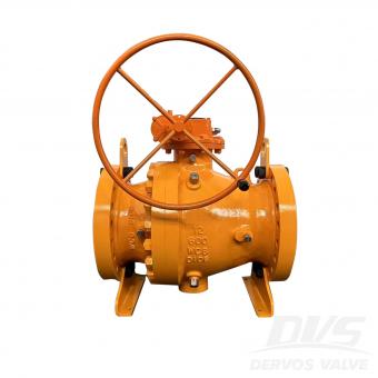 صمام كروي RF، 12 بوصة، 600 رطل، مثبت على محور، WCB، API6D