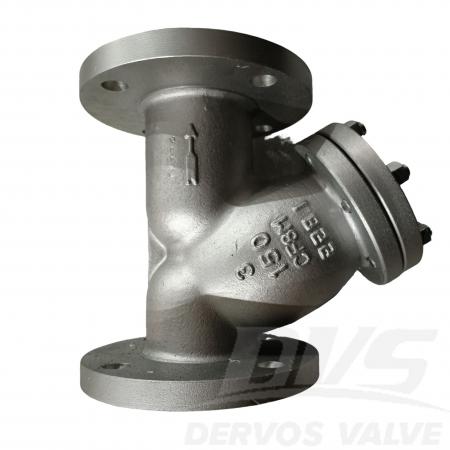مصفاة من الفولاذ الكربوني على شكل حرف Y مقاس 2 بوصة ووزن 300 رطل، متوافقة مع معيار ASME B16.34