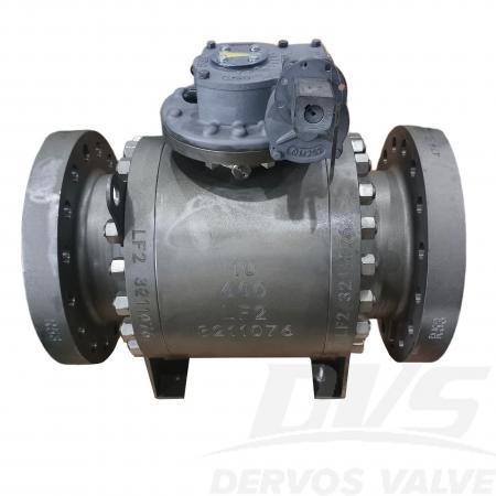 صمام كروي مثبت على محور دوران 10 × 8 بوصة، 600 رطل، RTJ LF2، سبيكة 625