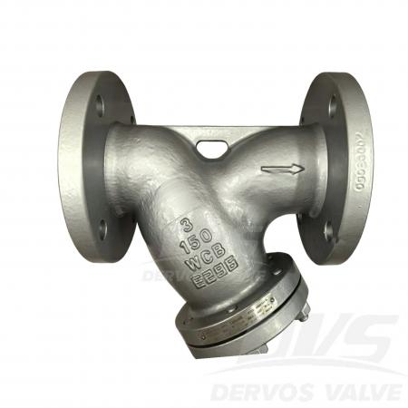 مصفاة من الفولاذ المصبوب على شكل حرف Y، 3 بوصات، 300 رطل، وفقًا لمعيار ASME B16.34