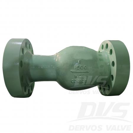 6 inch 1500LB axial flow check valve wcb