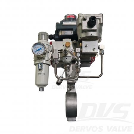 صمام فراشة عالي الأداء مزدوج الإزاحة DN65 PN16 CF8M
