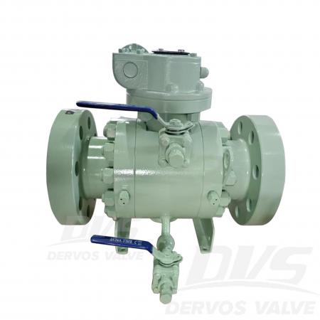 صمام كروي مثبت على مرتكز DN100 PN160 A105 EN1092-1 D