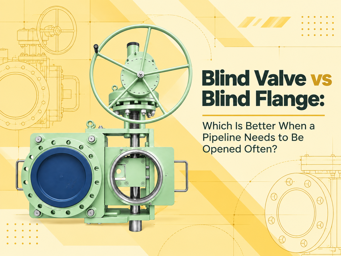 Blind Valve vs Blind Flange: Which Is Better When a Pipeline Needs to Be Opened Often?